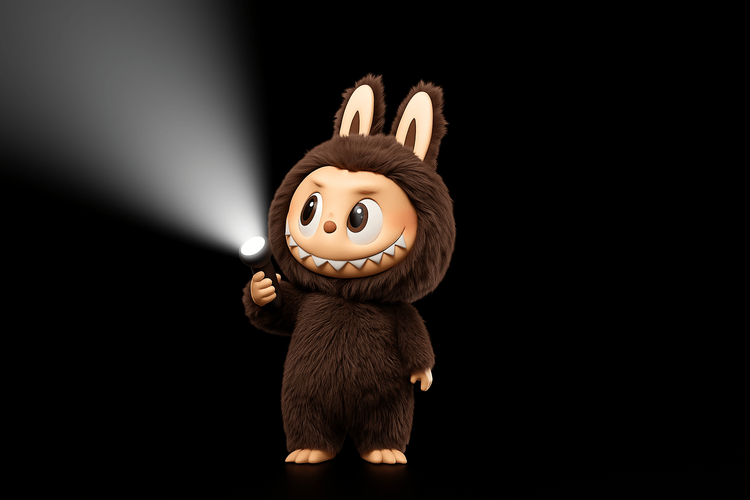 labubu flashlight wallpaper