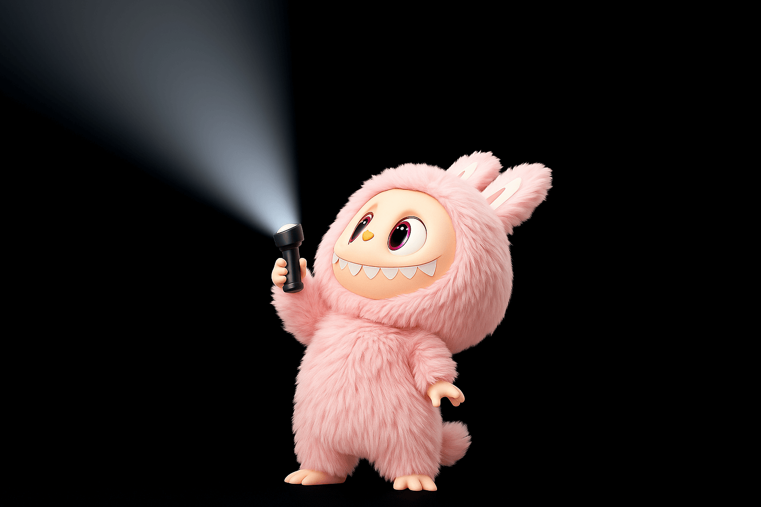 labubu flashlight wallpaper